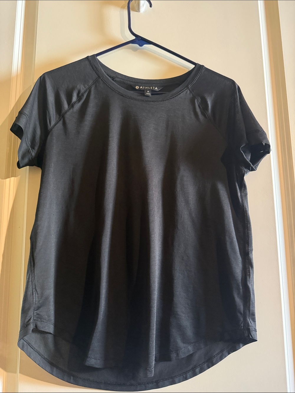 Athleta Black Short Sleeve Active Tee
